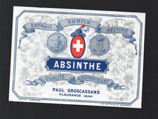 Fleurance etiquette absinthe d'occasion  Lectoure