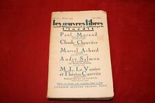 Oeuvres libres 1939 d'occasion  Arras