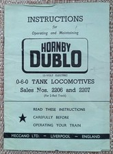 Instructions operating maintai for sale  DONCASTER