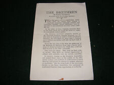 Vintage pamphlet brethren for sale  LIFTON