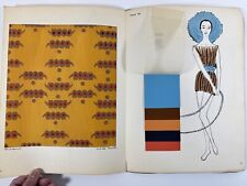 French Fashion Book “Offiiciel de la couleur” Fashion Textile Pochoir 1961 comprar usado  Enviando para Brazil