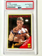 Jean Claude Van Damme autografado Bloodsport conjunto cartão PSA/DNA AUTÊNTICO AUTO comprar usado Jean Claude Van Damme autografado Bloodsport conjunto cartão PSA/DNA AUTÊNTICO AUTO comprar usado  Enviando para Brazil