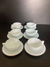 Tasses soucoupes opaline d'occasion  Sillé-le-Guillaume