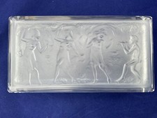 caixa de vidro vintage Hoffman Schlevogt Lalique look meninas dançando para flauta comprar usado  Enviando para Brazil
