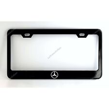 Logotipo Mercedes Benz quadro de placa de licença feito sob medida de metal revestido a pó preto comprar usado  Enviando para Brazil