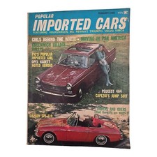 Popular Imported Cars magazine Feb 1965 Girls Behind Wheel Pan Am Datsun SPL 310 comprar usado  Enviando para Brazil