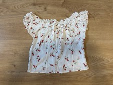 Weiße kurze bluse gebraucht kaufen  Eisfeld