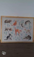 Tableau brodé lin d'occasion  Marly