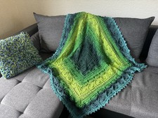 Handmade crochet throw for sale  DERBY