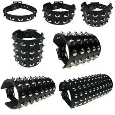 Lote de pulseira cravejada de couro cônico emo punk gótico steam punk comprar usado  Enviando para Brazil