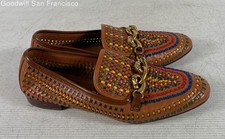 Usado, Mocassim Feminino Tory Burch Multicolorido Couro Biqueira Redonda Tamanho 9M comprar usado  Enviando para Brazil