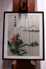 Quadro ricamo tessuto usato  Brescia