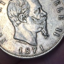 5 lire 1871 usato 5 lire 1871 usato San Bonifacio