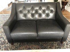 Gray leather loveseat for sale  Great Neck