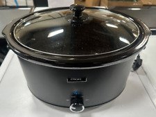 Olla de cocción lenta Cooks Professional negra de acero inoxidable mantener caliente 8L segunda mano  Embacar hacia Mexico