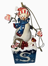 Snowman ornament block for sale  Refugio