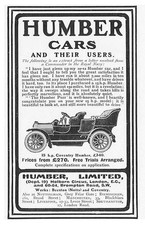 Humber cars antique for sale  GLASGOW