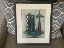 Vintage Bernard Buffet 55 Estampa de Gamão, Fosco e Emoldurado 11x13 comprar usado  Enviando para Brazil