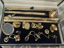 Chatarra de joyería de oro laminado vintage y antigua 63 g segunda mano  Embacar hacia Mexico