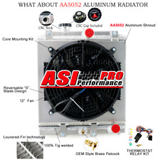 Ventilador de cobertura de radiador de alumínio 4 fileiras para 1992-2000 HONDA Civic DX EX LX Del Sol, usado comprar usado  Enviando para Brazil