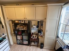 Cream bed wardrobe for sale  LONDON