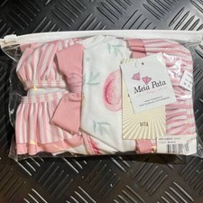 Usado, Fantasia de Natação Meia Pata Meninas 2 Peças Padrões de Biquíni Laranjas Flores Marshmallow comprar usado  Enviando para Brazil