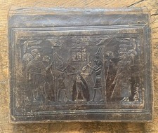 Vintage embossed leather for sale  STEYNING