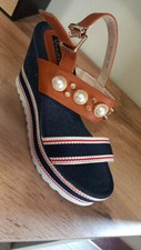 scarpe donna tessuto blu usato scarpe donna tessuto blu usato Vigevano
