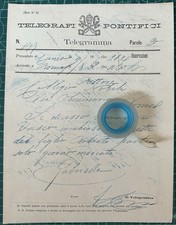 Raro telegramma pontificio usato  Torino