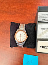 SEIKO - Relógio de quartzo feminino clássico aço inoxidável ouro rosa - SUR322 /Usado comprar usado  Enviando para Brazil