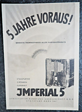 Imperial radio stassfurter gebraucht kaufen  Beverstedt
