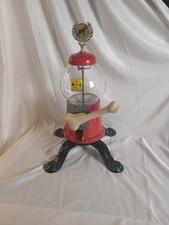De Colección Carrusel Rojo Negro Perro Golosinas Dispensador de Alimentos Mango de Hueso Máquina de Gumball segunda mano  Embacar hacia Mexico