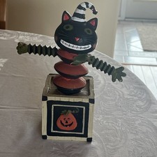 Decoração de Halloween - Gato na Caixa comprar usado  Enviando para Brazil