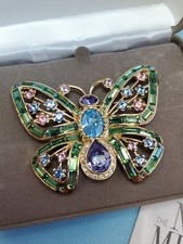 The Nolan Miller Glamour Collection Jardim Secreto Borboleta Cristal VERDE AZUL  comprar usado  Enviando para Brazil
