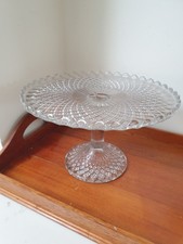 Vintage glass pedestal for sale  SAFFRON WALDEN