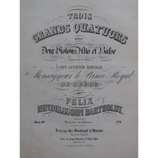 Mendelssohn quatuor violon d'occasion  Blois