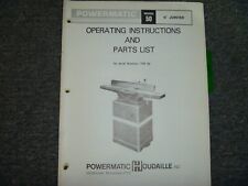 Powermatic jointer parts for sale  Dubuque