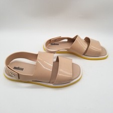 Sandália Melissa Feminina Nude Borracha Alça Ajustável Conforto Slingback Tamanho 6 comprar usado  Enviando para Brazil