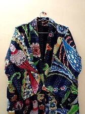 Estampa De Flores Banho Kantha Casaco, sobretudo, casaco de Gabriela Algodão, Jaqueta Feminino comprar usado  Enviando para Brazil