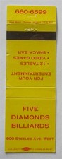 Five diamonds billiards for sale  Baltimore