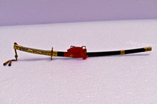 Espada Katana japonesa miniatura réplica 9" espada samurai decorativa com barra de baba comprar usado  Enviando para Brazil