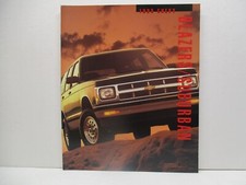 1993 Chevy Blazer Suburban GM Folheto Vintage Caminhões Diesel Placa 4x4 Gasóleo, usado comprar usado  Enviando para Brazil