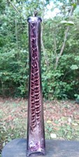 Purple pyramid glass for sale  WELSHPOOL