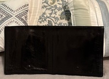 Bolsa de mão Cesare Piccini couro preto envelope embreagem Itália fecho de pressão comprar usado  Enviando para Brazil