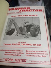 Yanmar attachments service for sale  Taft