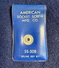 Antigo SS-508 Mini Kit Chave Spline Parafuso Soquete Americano MFG Co EUA. Cabeça sextavada Allen, usado comprar usado  Enviando para Brazil