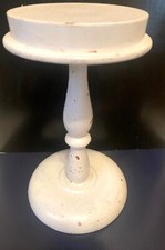 Suporte de chapéu vintage bege chique gasto madeira tampo de mesa pintado 9"H, usado comprar usado  Enviando para Brazil