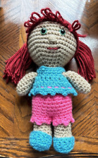 HECHO A MANO 10” Muñeca Niña Ganchillo Ropa Extraíble Zapatos Peluche Juguete de Peluche. segunda mano  Embacar hacia Mexico