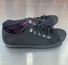 Plimsoles black lace for sale  WAKEFIELD