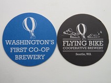 Usado, Beer Coaster: BICICLETA VOADORA Cooperative Brewery ~ Seattle, WASHINGTON ~ Balão comprar usado  Enviando para Brazil